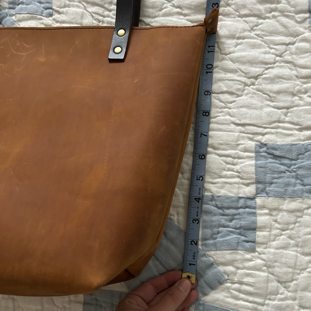 Portland Leather Zipper Tote, Medium - Picture 6 of 10